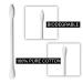 180 Count Pointed Q Tips Qtip Bleeker and R Individually Wrapped Cotton Swabs - Chlorine & Oil Free - Recyclable & Biodegradable - Travel Makeup - Buy Online on GoSupps.com
