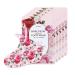 PETITFEE Rose Petal Satin Foot Mask (5pairs) - Intensive Nourishing Socks Rose Scented Foot Repair Masks with Peptide Collagen Shea Butter Urea for Silky Smooth Feet Foot Treatment