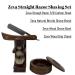 Premium Men's Shaving Kit Gift Set - Wood Straight Razor Leather Strop Wooden Stand & Rich Lather Soap - Perfect Christmas Gift for Him - Buy Online on GoSupps.com
