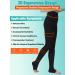 MGANG Compression Pantyhose Open Toe 20-30mmHg Waist High Support Stockings for Women & Men - Edema, Varicose Veins, Swelling Relief - Nursing, Black, Small - Buy Online on GoSupps.com