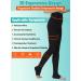 MGANG Waist High Compression Pantyhose, X-Large 20-30mmHg, Black Open Toe - Firm Support Stockings - Buy Online on GoSupps.com