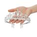 Makone Crystal Queen Crown for Women and Girls - Princess Tiara Headband for Wedding, Birthday, Halloween Costume - Silver - Buy Online on GoSupps.com