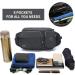 TUDEQU Fanny Pack Dog Walking Bag Bumbag Waist Bag with Two Invisible Bottle Holder for Hiking Running Cycling Men Women 761 Yb Dark Grey - Buy Online on GoSupps.com