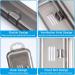 Toothbrush Travel Case Set - 4 Transparent Holders for Travel Camping & Home | Portable Plastic Covers - 7.87x1.85x1.18 inches - Buy Online on GoSupps.com