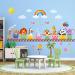 DECOWALL Colorful Animal Train Wall Stickers - Jungle Animals Monkey Giraffe Decals for Kids Nursery Decor - Buy Online on GoSupps.com