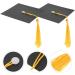 Alipis Graduation Cupcake Toppers 2024 Graduation Cap Cake Topper Class of 2024 Grad Cap Cupcake Pick Congrat Centerpiece Stick for 2024 Graduation Party Cake Decoration Black 30pcs - Buy Online on GoSupps.com
