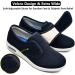 Women's Diabetic Shoes Extra Wide Width - Breathable Mesh Outdoor Walking Sneakers for Swollen Feet, Arthritis & Edema - Size 8 Wide Black - Buy Online on GoSupps.com