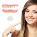 1 Pair Cosmetic Fake Teeth Veneer DIY Upper and Lower, Perfect Smile Denture for Instant Confidence Enhancer, Temporary Dental Appliance for Men & Women