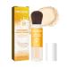 Mineral Sunscreen Setting Powder SPF 50+ PA++++ Translucent Powder Sunscreen for Face Lasting Matte Oil Control Brush Face Powder Lightweight & Water Resistant Makeup Setting Powder