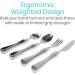 Vive Weighted Utensils Set - Parkinson Spoon, Fork, Knife - Heavy 7 oz Stainless Steel Silverware for Hand Tremors - Adults, Elderly, Pediatrics - Buy Online on GoSupps.com