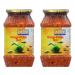 Ashoka Mango Pickle Hot - 500g (Pack of 2) | Authentic Indian Spicy Pickle for Culinary Adventures | Great Flavour | Spicy & Sour | Vegan
