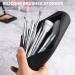 FVION Travel Makeup Brush Holder - Silicone Cosmetic Bag & Organizer for Portable Makeup Brushes - Black - Buy Online on GoSupps.com