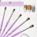 100% Pure Kolinsky Size 16 Acrylic Nail Brush - Professional Oval Crimped Shaped Paint Brush with Wood Handle for Home DIY - Purple - Buy Online on GoSupps.com