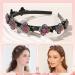 Sparkling Crystal Stone Hair Clips Double Bangs Hairstyle Headband Set for Women - Rhinestone Twist Plait Hair Accessories - Buy Online on GoSupps.com