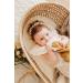 Kikadu Rubber Rabbit with Comfort Blanket - Mustard | 100% GOTS-Certified Organic Cotton Baby Toy | International Shipping Available - Buy Online on GoSupps.com