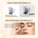 QueWel Self-Adhesive Eyelash Clusters - Natural Look Individual Extensions 32 pcs Reusable DIY Easy for Beginners (ZN01) - Buy Online on GoSupps.com