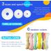 INDIVSHOW Kumihimo Square Plate Set - 6 Colors, 12 Bobbins - DIY Braiding Bracelet Macrame Board - Buy Online on GoSupps.com