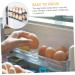 BUGUUYO Box Egg Carton Eggs Egg Holder Portable Drawers Food Refrigerator Egg Tray Shelf Side Door re-usable Blue 22.3X10.1X8.9CM - Buy Online on GoSupps.com