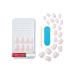 Buy KISS Gel Fantasy Dreamdust Press-On Nails | Silver Spoon Light White - Short Oval Includes Glue & Accessories - Fast International Shipping - Buy Online on GoSupps.com