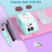  Electrical Nail Cutter Set - 20 000 RPM Electric Nail File for Manicure & Pedicure - Perfect for Nail Studio & DIY - Green  - Buy Online on GoSupps.com