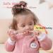 Silicone Pacifier Clip Set - 2 Pack Pacifier Holder for Baby Boys and Girls | Soft & Flexible Binky Leash | Durable & High-Toughness | Pink - Buy Online on GoSupps.com