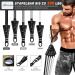 Fitness Straps Set - 150LBS 200LBS 250LBS Resistance Bands with Handles Ankle Straps & Door Anchor - Portable Home & Outdoor Gym Equipment - Buy Online on GoSupps.com