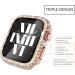 Fullife 3-Pack Crystal Diamond Bling Cases for Apple Watch 40mm - Protective Bumper with Tempered Glass Protector, Compatible with iWatch Series 6/5/4/SE - RoseGold/Rainbow/Clear - Buy Online on GoSupps.com
