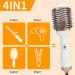 4-in-1 Hair Blow Dryer & Styler Brush - Negative Ion Anti-Frizz Hot Air Brush for Straightening Curling & Drying - Perfect for Salon Results - Buy Online on GoSupps.com