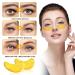 Uraqt 24K Gold Collagen Eye Pads - 30 Pairs Anti-Aging Gel Masks for Dark Circles Puffiness & Hydration - Buy Online on GoSupps.com
