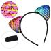 SIQUK 26 Pieces Reversible Sequin Cat Ears Headbands for Girls and Women - 26 Lively Colors - Buy Online on GoSupps.com