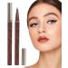 Double Edge Lower Lash | Waterproof Liquid Liner Pencil Three Colours Choices Eyeliner Pencil for Makeup Beginners Liquid Pencil with Bifurcated Brush Head Pochy Brown Coffee - Buy Online on GoSupps.com