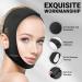 Reusable V Line Lifting Mask with Chin Strap Anti-Sagging Face Lift & Jaw Exerciser | Black | Perfect for Sleep | Shop Now - Buy Online on GoSupps.com