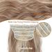 VD115BD Clip-In Hair Extensions Blonde Like Real Hair Cheap Hairpieces 4 Kit 11 Clips for Women Long Curls Synthetic Hair Wavy Extension 50 cm - Buy Online on GoSupps.com