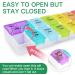 7-Day Pill Box with Multi-Language Labels | Portable AM PM Pill Organizer | Transparent Rainbow Lids - Perfect for Travel | 8 cm | International Shipping Available - Buy Online on GoSupps.com