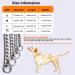 Adjustable Stainless Steel Dog Collar - P-Chain for Walking | M (54cm / 21.3in) - Durable & Stylish Pet Accessory - Buy Online on GoSupps.com
