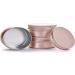 20 Pcs Rose Gold 0.5-Ounce Aluminum Tin Jars - Refillable Containers for Cosmetic, Lip Balm, Cream - 15 ml Screw Lid Round Tin Bottles - Buy Online on GoSupps.com