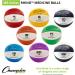 Champion Sports Exercise Medicine Ball - 6-7 lbs Yellow Leather, No-Slip Grip, Weighted Set for Weight Training, Stability & Core Strength - Buy Online on GoSupps.com