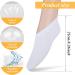 5 Pairs Foot Moisturizer Socks Moisturizing Socks Overnight Cotton Spa Socks for Cracked Heel Repair Gel Spa Moisturizing Socks for Women and Men White - Buy Online on GoSupps.com