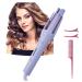 Hair Curler 1.25 Inch Easy Curling Iron with 4 Temps Fast Heating for Hair Styling Curling Iron Automatic Hair Curler Purple