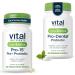 Hyperbiotics Vital Nutrients Gut & Oral Health Bundle Pro-15 Digestive Prebiotics + Probiotics (60 Time Release Pearls) & Pro-Dental Oral Probiotics with BLIS K12 & M18 (45 Mint Tablets)