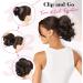 REECHO Classic Loose Curly Wavy Claw Clip Ponytail Extension - Ash Brown with Platinum Highlights - Buy Online on GoSupps.com