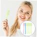 6pcs Colorful XXL Hard Toothbrushes - Travel-Friendly Brushes for Adults | Durable & Stylish Oral Care - Buy Online on GoSupps.com