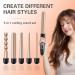 Buy Curling Wand Set with 5 Interchangeable Iron - Portable Hair Styling Tools for Women | 1 Inch Curlers & Rollers - Perfect for Travel - Buy Online on GoSupps.com