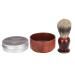 Beard Shaving Set - Wooden Bowl & Brush - Ultimate Mustache Grooming Tool for Men | International Shipping - Buy Online on GoSupps.com