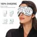 WELLDAY Black White Butterfly Sleep Mask - Adjustable Comfort Eye Shade for Men and Women - Buy Online on GoSupps.com