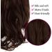 OMGREAT Halo Hair Extension: Invisible Wire One Piece Curly Wavy Synthetic Hair - 18 Medium Brown - Buy Online on GoSupps.com
