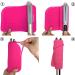 Buy Lessmon Pink Flat Iron Travel Mat & Heat-Resistant Glove | Curling Iron & Hair Styling Tool Protection | 22.9 x 16.5 cm - Buy Online on GoSupps.com