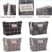 Shop Multifunctional Canvas Makeup Bag Set - 2 Portable Cosmetic Bags for Travel Office & School - Black/Gray Checkered - Buy Online on GoSupps.com