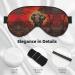 SSIMOO Elephant Sunset Print Eye Mask - Ultra-Soft Light-Blocking Design for Optimal Comfort & Restful Sleep - Black - Buy Online on GoSupps.com