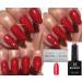 Bluesky Gel Nail Polish RED Glitter Sparkle Christmas Color A01 UV LED Soak Off 10ml